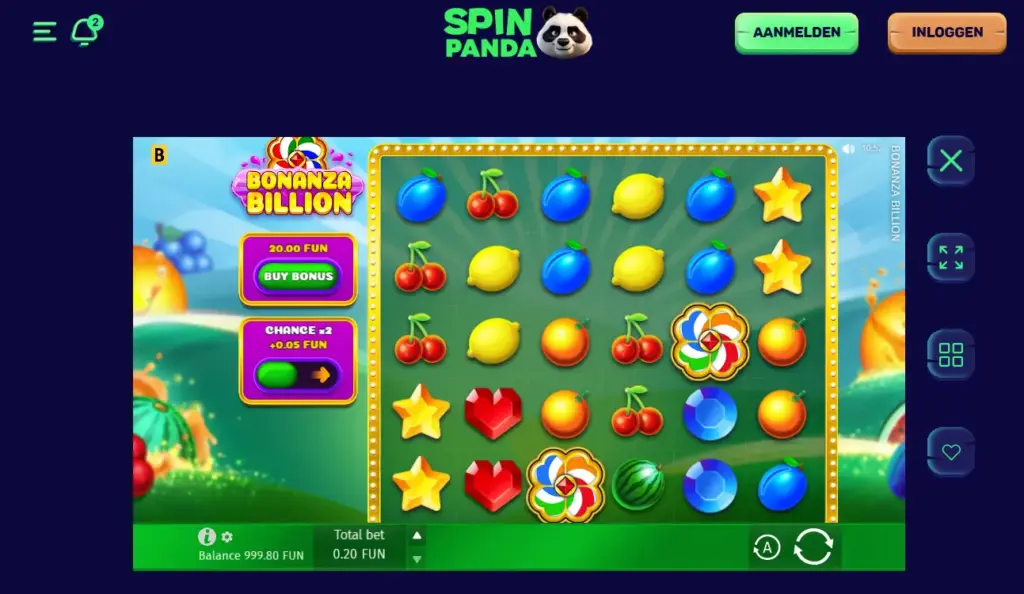 Bonanza Billion Spin Panda free slots games