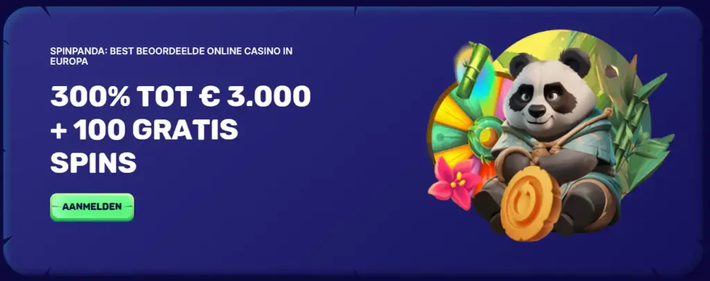 Bonus met Spin Panda free spins