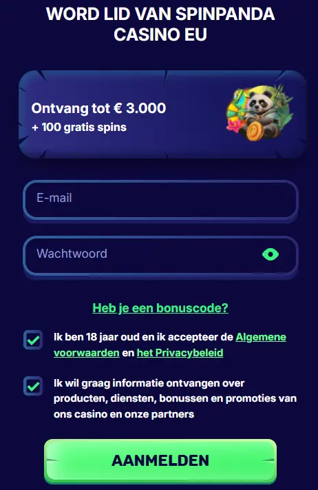Registratie voor Nederlandse gebruikers