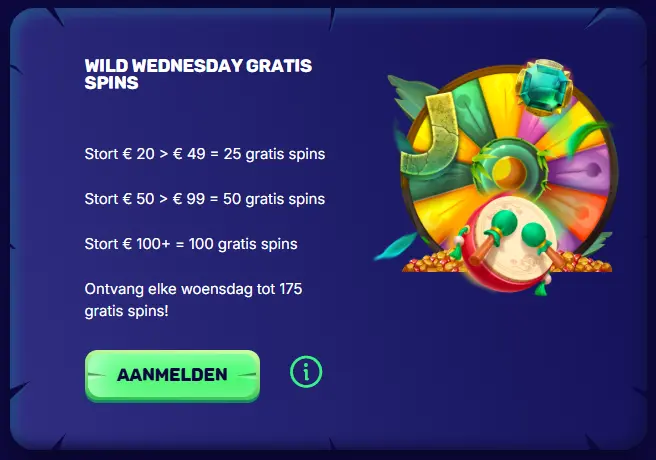Wild Wednesday Gratis Spins